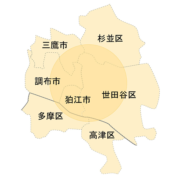 訪問可能な地域について